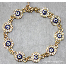 Evil Eye Round Shape Diamond Bracelet (XBL13492)